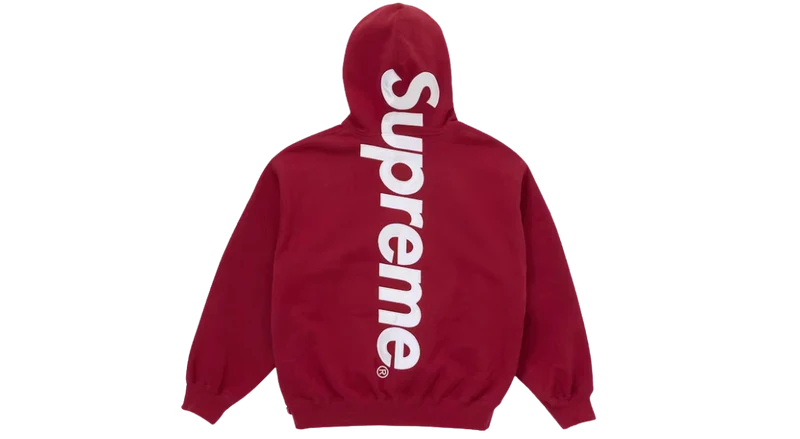 Supreme Satin Applique Hoodie Red (FW25)