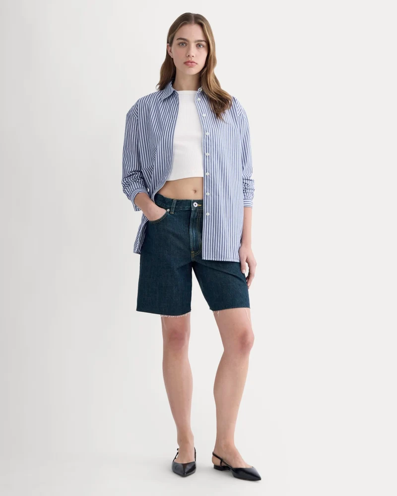 The OG Baggy Jean Short | Dark Indigo
