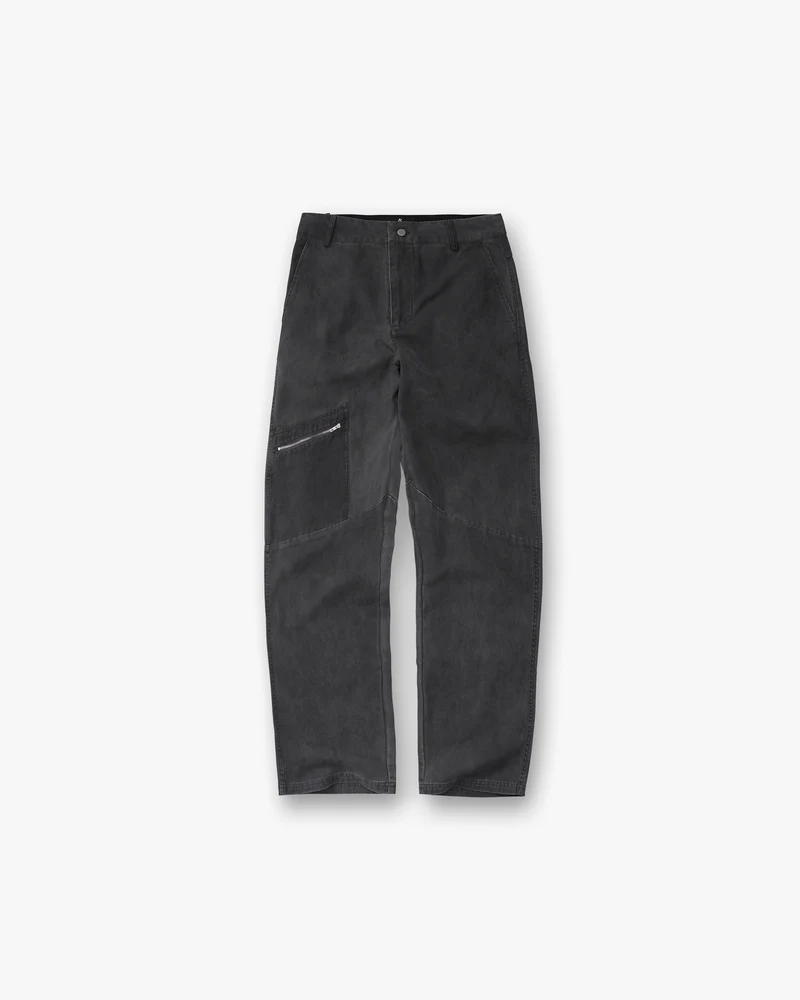 Cotton Workwear Pant - Washed Black