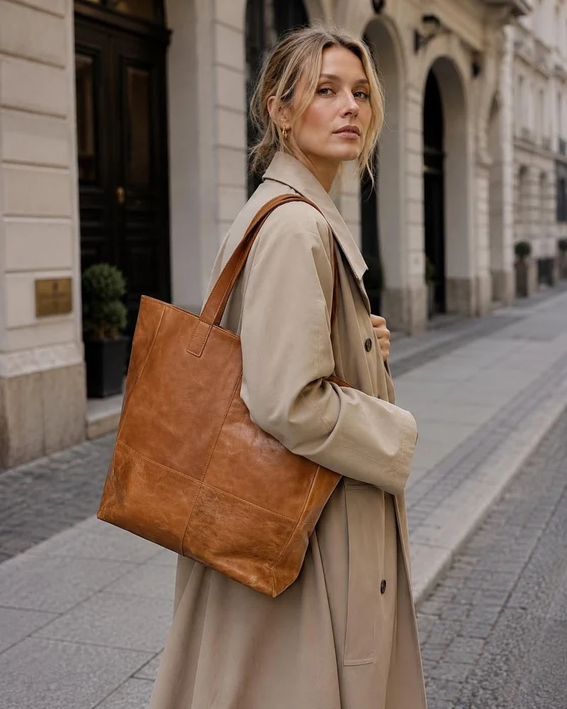 Shopper new light cognac