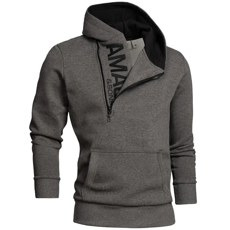 Half Zip Hoodie - Herrtröja med luva