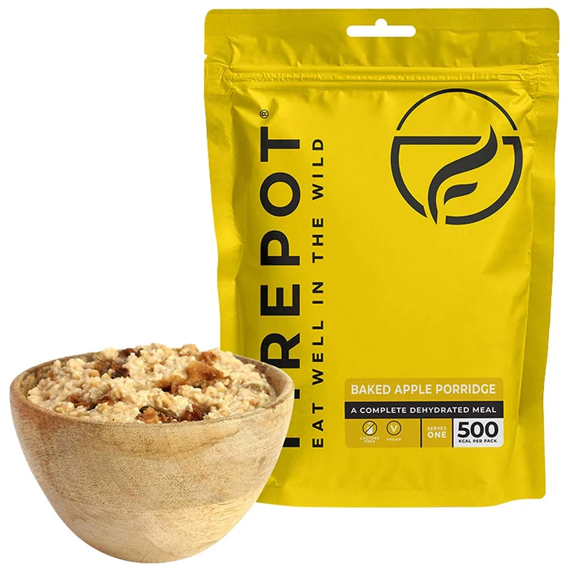Firepot Dehydrated Meal Baked Apple Porridge - Vegan 500kcal / 660kcal