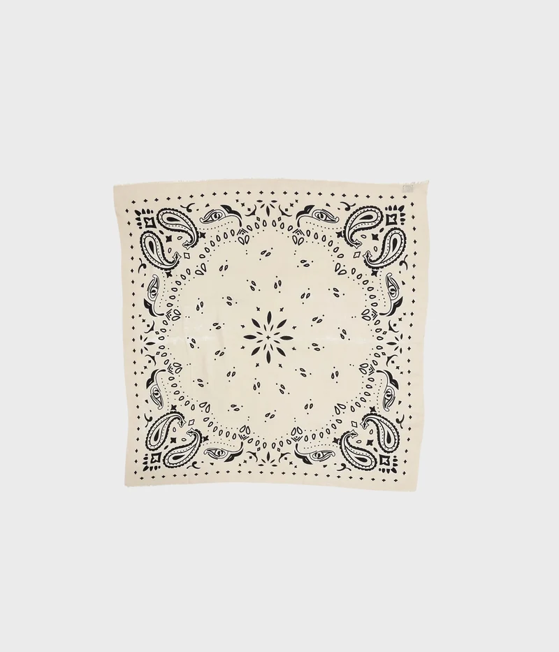 Paisley Big Scarf (creme)