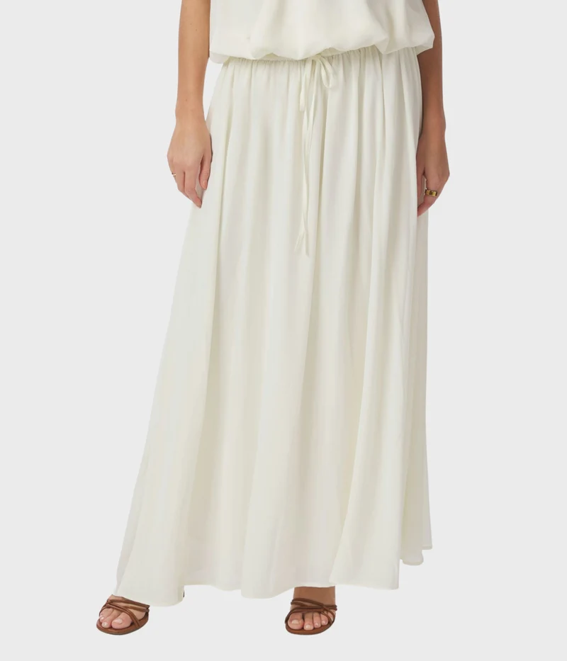 Sabria Chiffon Skirt (121 Off White)