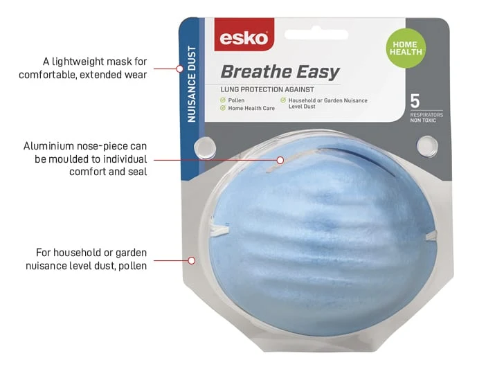 ESKO Nuisance Dust Mask Blister Pack, 3 Masks