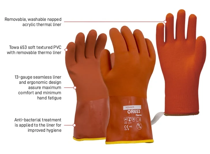 Towa 653 Thermo soft textured PVC with removable Thermo Liner