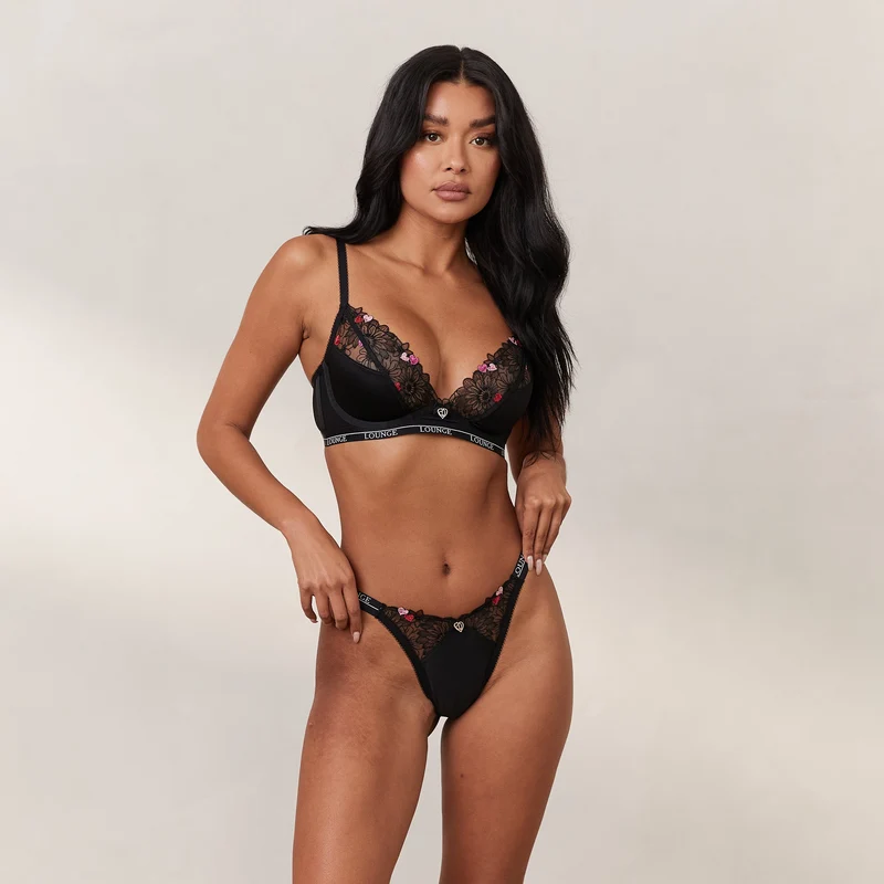 Zalia Plunge BH - Svart