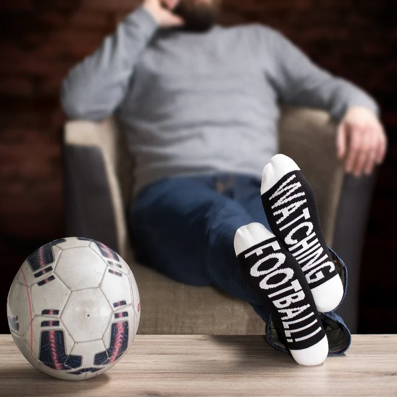 Herrstrumpor Watching football
