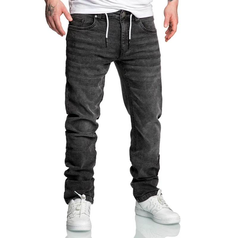 Svarta Stretch jeans joggers - Amaci & Sons