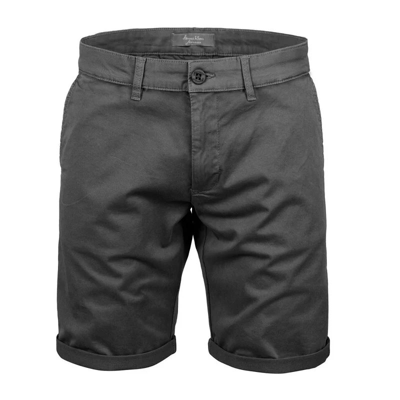 Chino shorts antracitgrå Regular Fit Herrshorts - Amaci & Sons