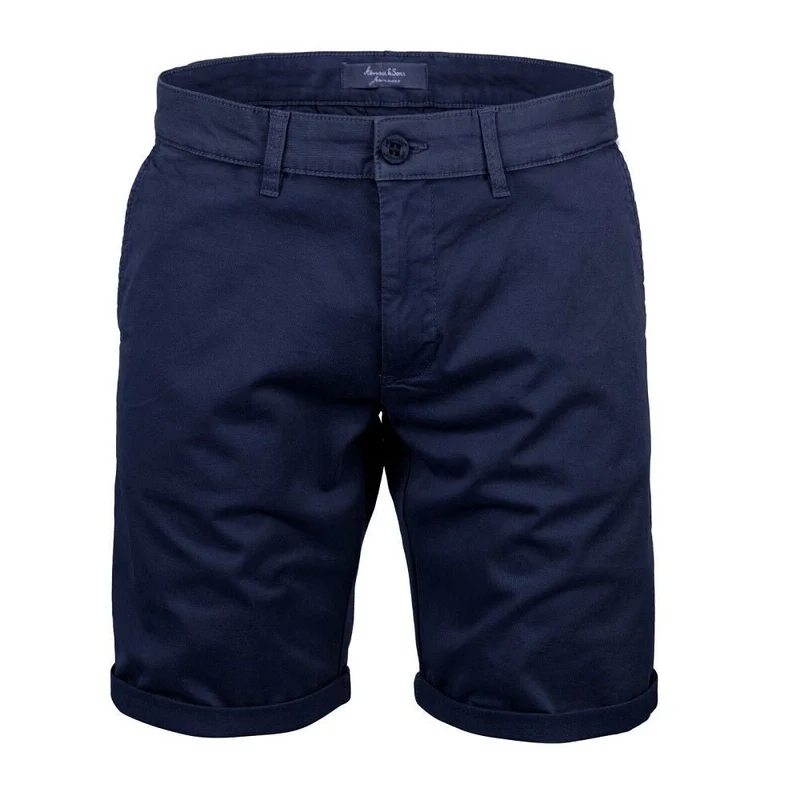 Chino Shorts Mörkblåa Regular Fit Herrshorts - Amaci & Sons