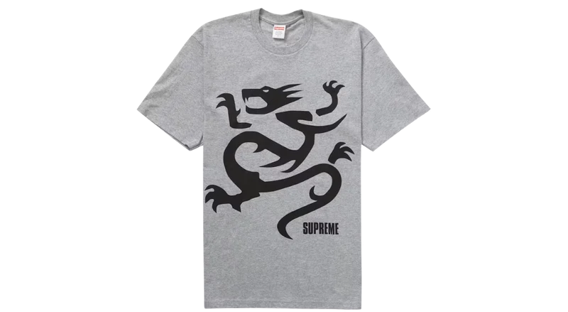 Supreme Mobb Deep Dragon Tee Heather Grey