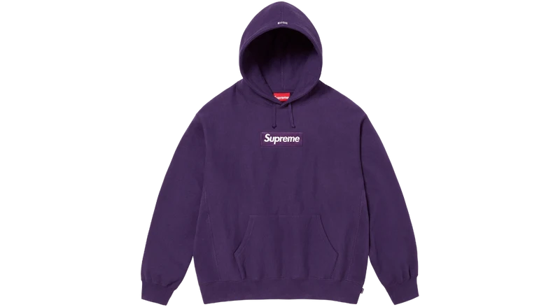 Supreme Box Logo Hoodie Dark Purple (FW23)