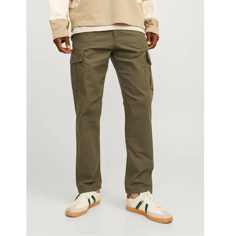 Olivgröna Cargobyxor Jack & Jones