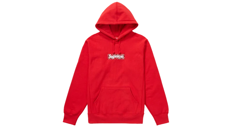 Supreme Bandana Box Logo Hoodie Red (FW19)