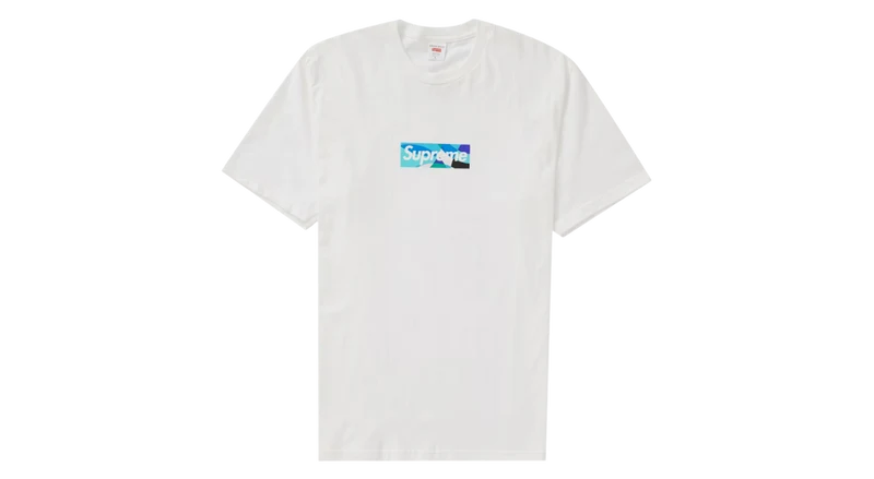 Supreme Emilio Pucci Box Logo Tee White/Blue