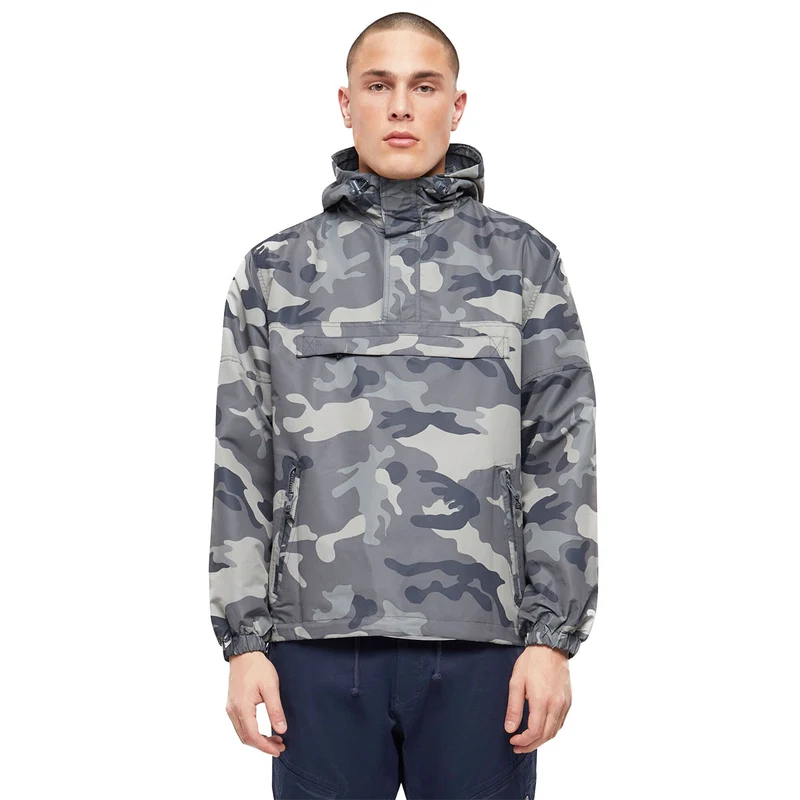 Brandit Summer Windbreaker Jacket Grey Camo