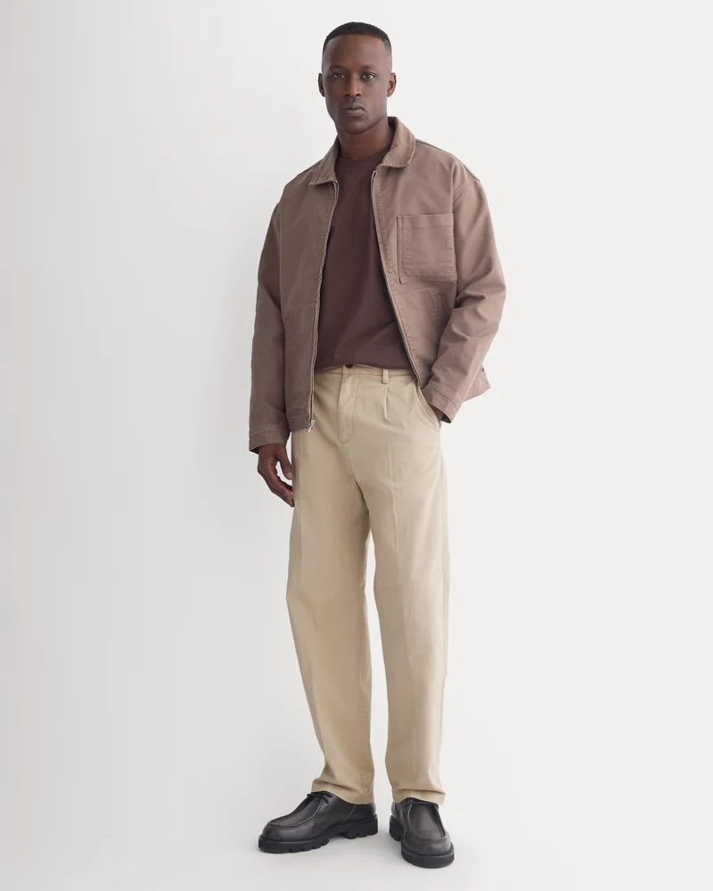 Pleated Everyday Chino | Trench Coat Khaki