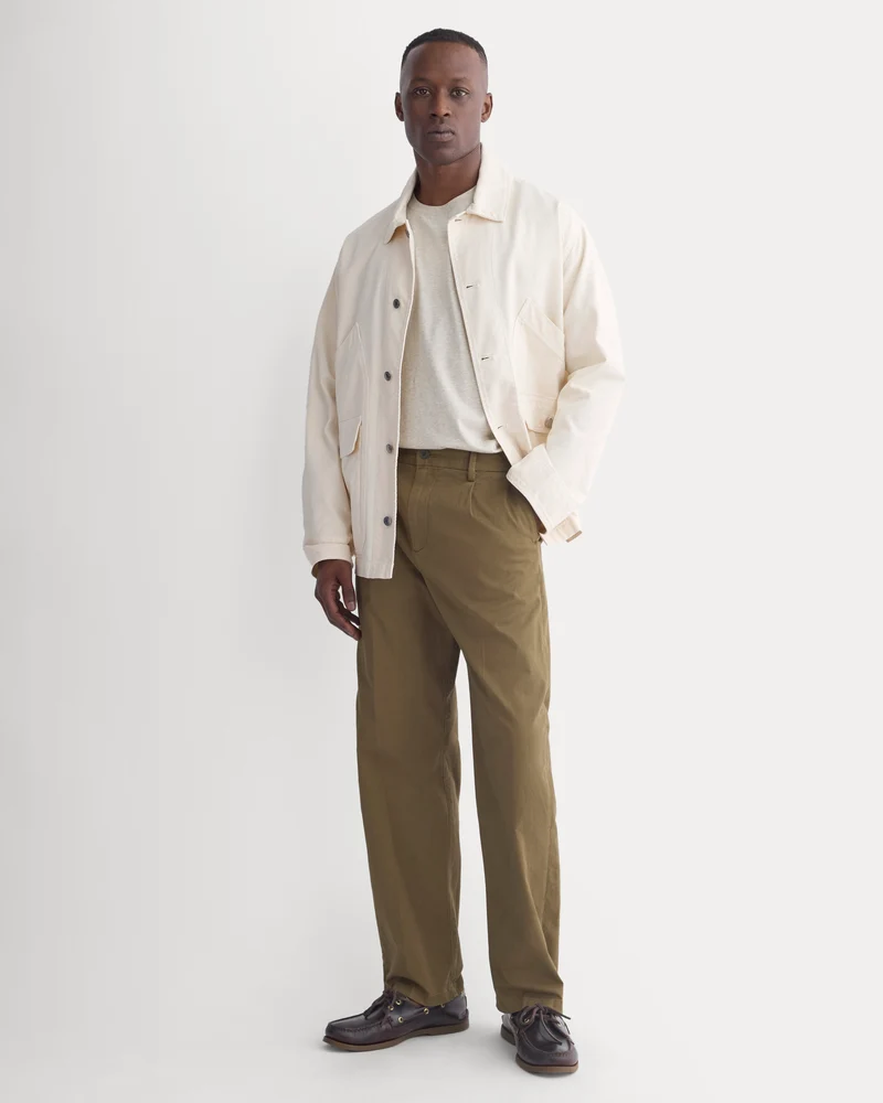 Pleated Everyday Chino | Olive