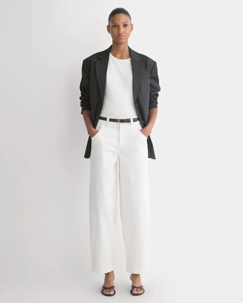 Utility Twill Barrel Pant | Bone | Long