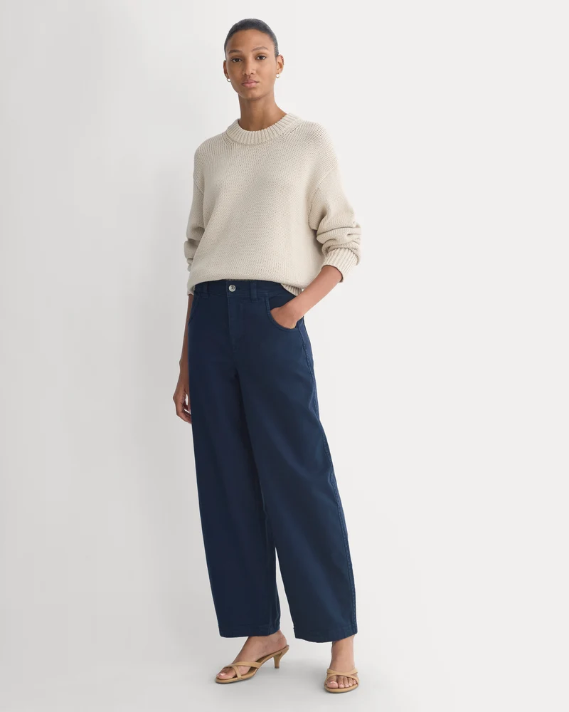 Utility Twill Barrel Pant | Navy | Long