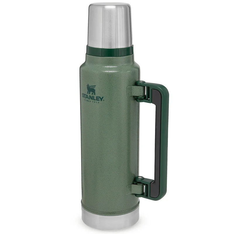 Stanley Classic Legendary Vacuum Thermos Flask 1.4L Hammertone Green