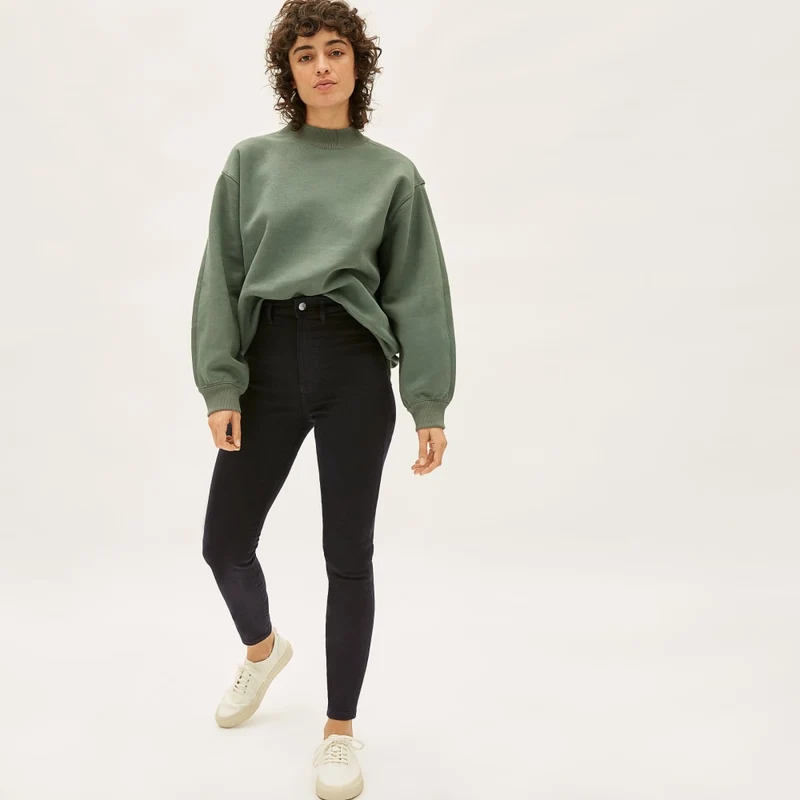The Way-High® Clean Front Skinny Jean | Black | 28.5” Inseam
