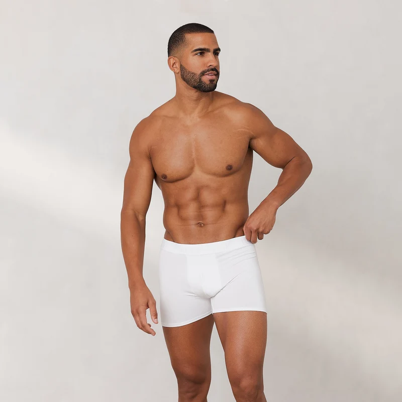 Luxe Boxershorts för Män (3-Pack) - Vit