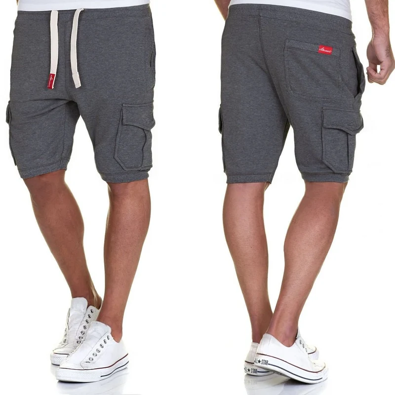Mjukisshorts Mörkgråa Cargo Shorts - Amaci & Sons