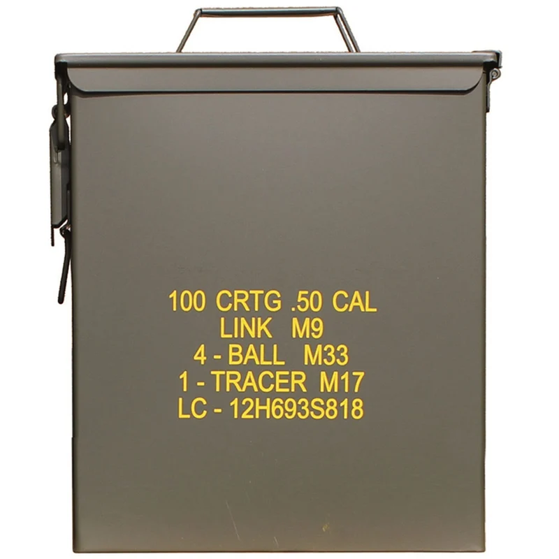 Mil-Tec US M9 50 Cal Large Steel Ammo Box