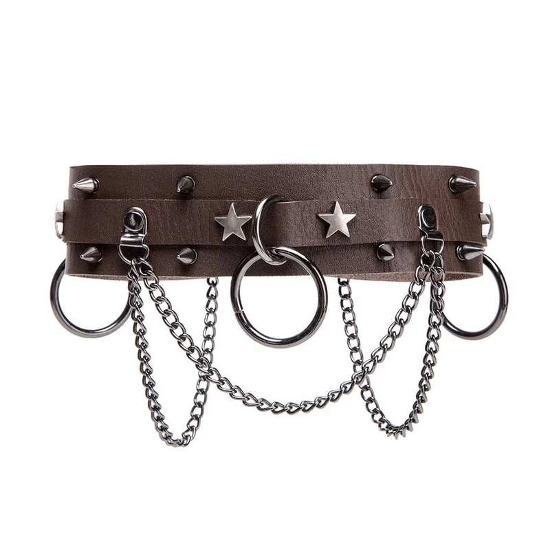 Unisex Punk Star Nitring Choker