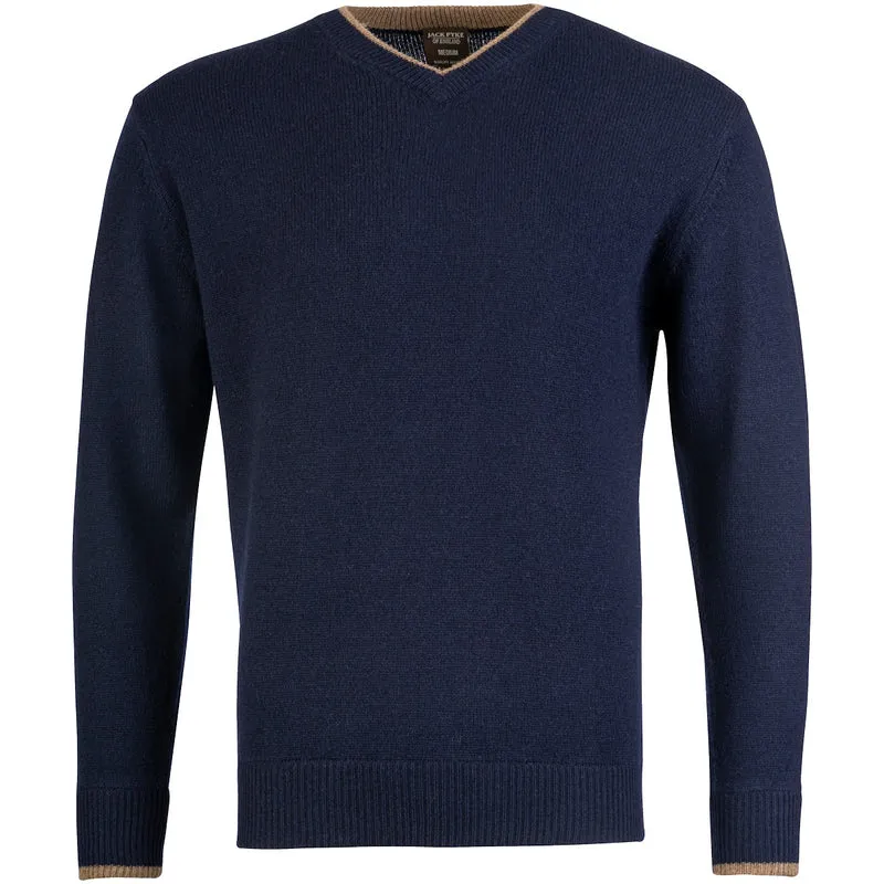 Jack Pyke Ashcombe V-Neck Pullover Navy Blue