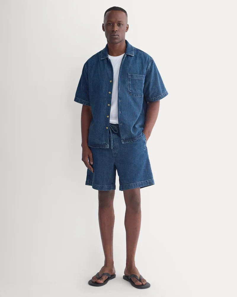 Lightweight Denim Easy Short | Medium Indigo