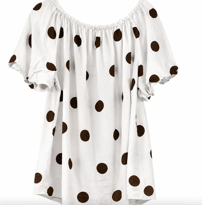 Blus Luciana - Vit