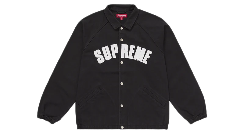 Supreme Arc Denim Coaches Jacket Black (SS25)