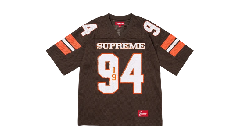 Supreme Sequin Football Jersey Brown (FW25)