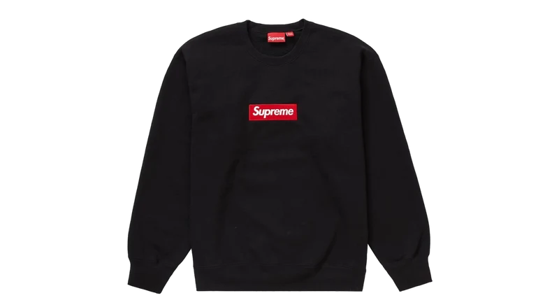 Supreme Box Logo Crewneck Black (FW22)