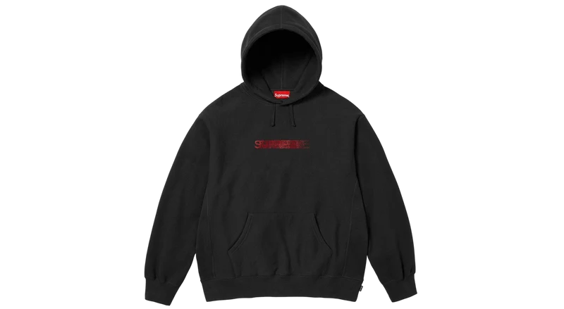 Supreme Swarovski Motion Logo Hoodie Black