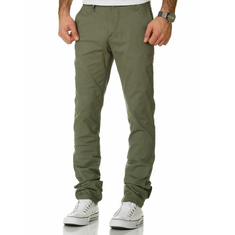 Chinos gröna Regular slim stretch