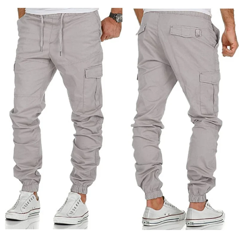 Chinos - Chino joggers Ljusgrå