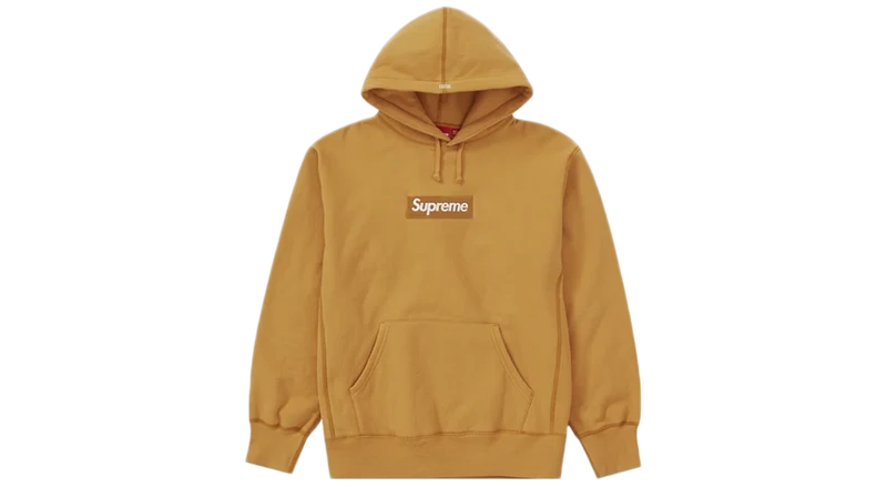 Supreme Box Logo Hoodie Light Mustard (FW21)