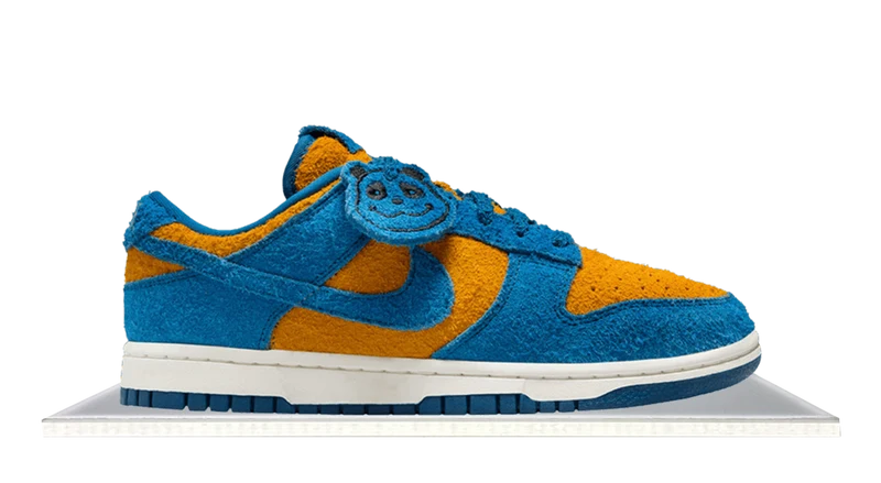 Dunk Low 'Panda-Monium' Court Blue Yellow Ochre Suede