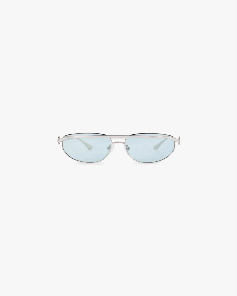 Slim Aviator Sunglasses - Silver Matcha