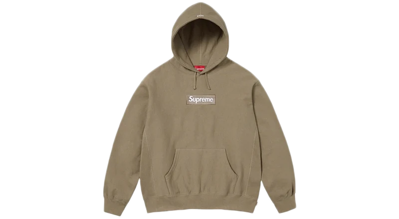 Supreme Box Logo Hoodie Dark Sand (FW23)