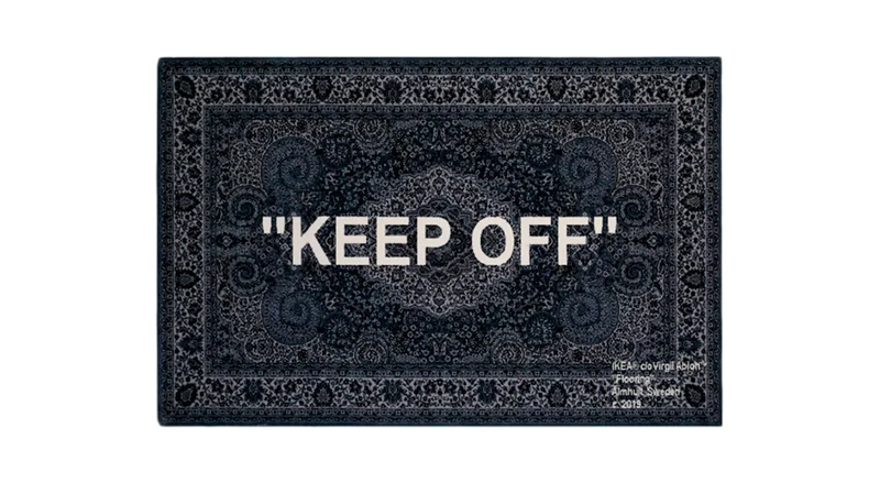 Virgil Abloh x IKEA "KEEP OFF" Rug Grey/White