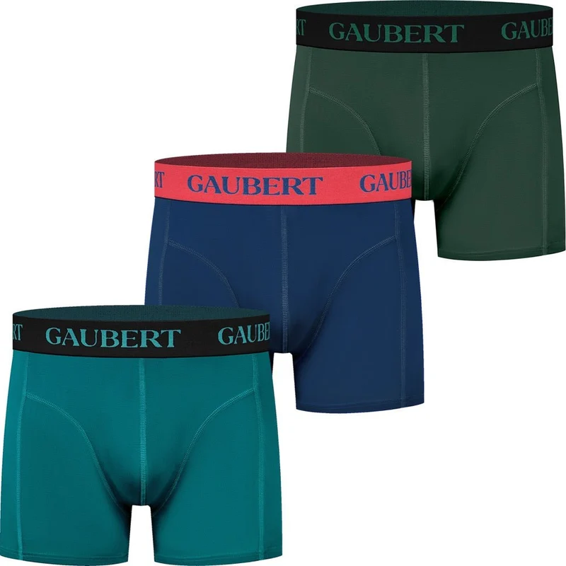 Gaubert 3-Pack Färgade Bambukalsonger för Herr – Premium Boxershorts