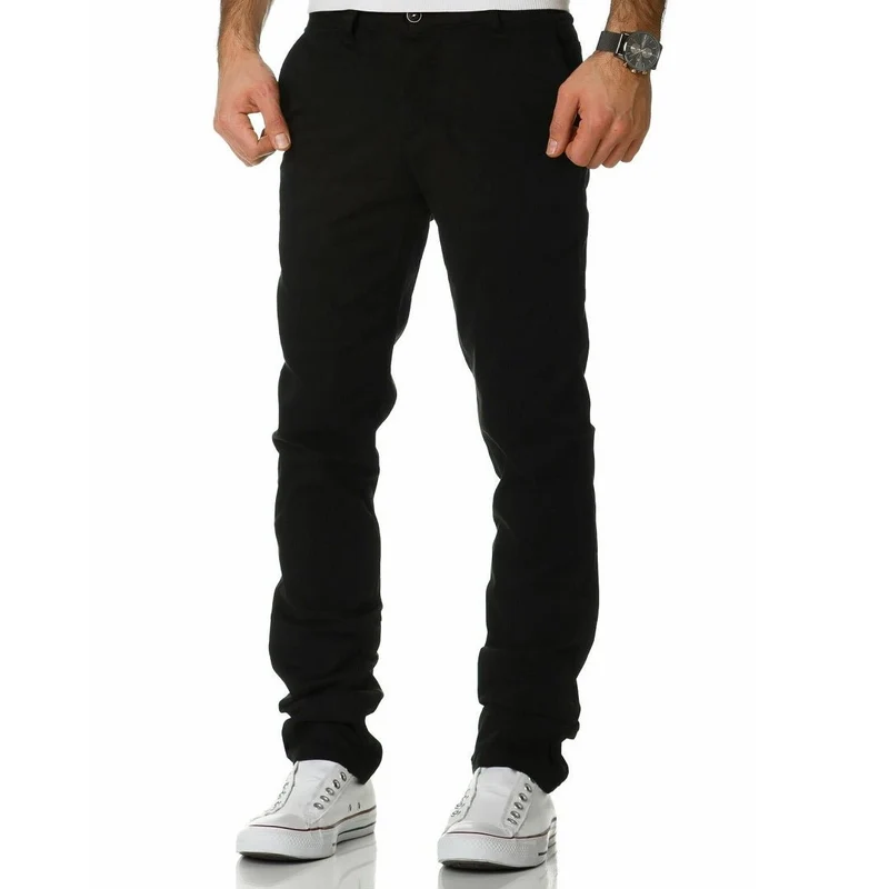 Chinos svarta Regular slim stretch