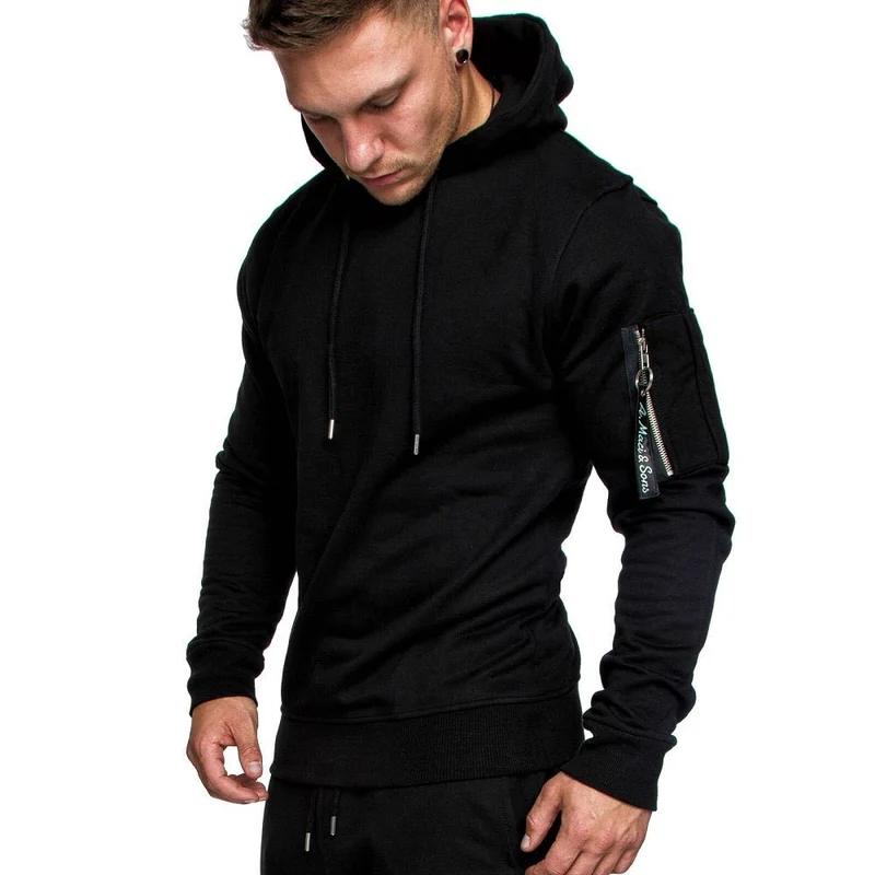 Svart Hoodie med attityd
