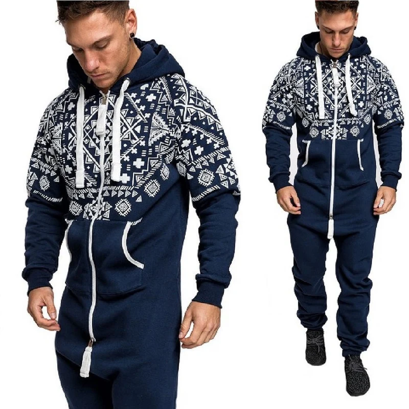 Onesies Navyblå i vintagestil