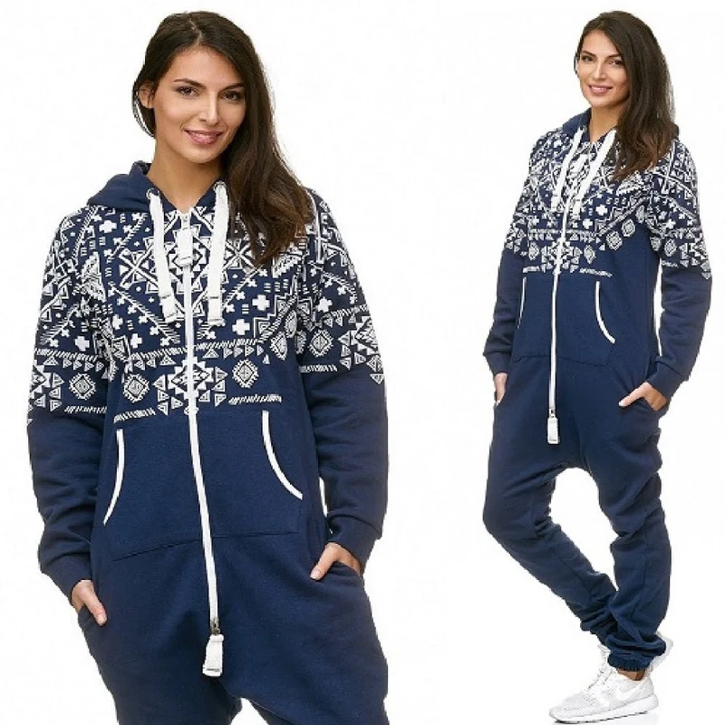 Navyblå vintage onesie - jumpsuit